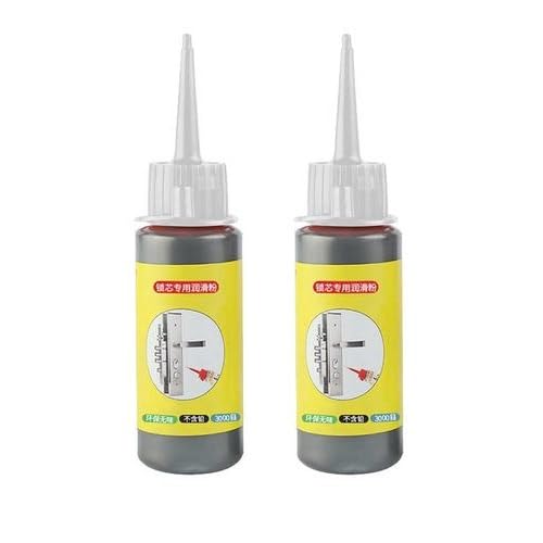 HUNYA Graphit-Schmierpulver, Tür-Graphit-Schloss-Schmiermittel, 60 ml, langlebiges Graphit-Schmiermittel ohne Staub, Graphit-Pulver für Fensterführungen, Schlüssel, Türführungen, Autoschlösser HUNYA Graphit-Schmierpulver, Tür-Graphit-Schloss-Schmiermittel, 60 ml, langlebiges Graphit-Schmiermittel ohne Staub, Graphit-Pulver für Fensterführungen, Schlüssel, Türführungen, Autoschlösser von HUNYA