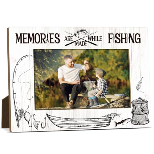FS640 Bilderrahmen aus Holz, horizontal, tolles Geschenk für Väter, Opa, Angelfreunde, Urlaub, Wohnzimmer, Büro, Tischdekoration, 10,2 x 15,2 cm, Bilderrahmen mit Ständer FS640 Bilderrahmen aus Holz, horizontal, tolles Geschenk für Väter, Opa, Angelfreunde, Urlaub, Wohnzimmer, Büro, Tischdekoration, 10,2 x 15,2 cm, Bilderrahmen mit Ständer von HUQIL