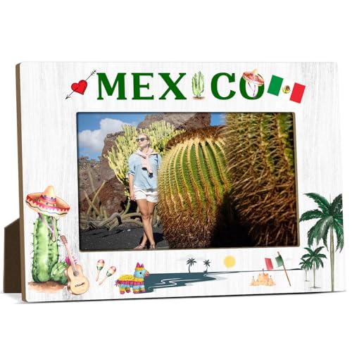 Maxico FS654 Holz-Bilderrahmen für Geburtstag, Urlaub, Jahrestag, Flitterwochen, Geschenke für Reisende, Paare, Wohnzimmer, Büro, Tischdekoration, 10,2 x 15,2 cm, Bilderrahmen mit Ständer Maxico FS654 Holz-Bilderrahmen für Geburtstag, Urlaub, Jahrestag, Flitterwochen, Geschenke für Reisende, Paare, Wohnzimmer, Büro, Tischdekoration, 10,2 x 15,2 cm, Bilderrahmen mit Ständer von HUQIL