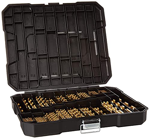 HURRICANE 230tlg. Titan Bohrer Set, Professional Bohrer Set von 1mm bis 10mm, Hochgeschwindigkeitsstahlbohrer, Zubehör für Bohrmaschinen, Titanium Bohrer für Holz/Guss/Aluminiumlegierung/Kunststoff HURRICANE 230tlg. Titan Bohrer Set, Professional Bohrer Set von 1mm bis 10mm, Hochgeschwindigkeitsstahlbohrer, Zubehör für Bohrmaschinen, Titanium Bohrer für Holz/Guss/Aluminiumlegierung/Kunststoff von HURRICANE