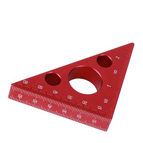 HURRISE Holzbearbeitungsherrscher, 2in Aluminiumlegierung Rechtwinkliger Winkel Herrscher Dreieckslineer mit CM und Zollmarkierungen für Holzbearbeitungsarbeiten HURRISE Holzbearbeitungsherrscher, 2in Aluminiumlegierung Rechtwinkliger Winkel Herrscher Dreieckslineer mit CM und Zollmarkierungen für Holzbearbeitungsarbeiten von HURRISE