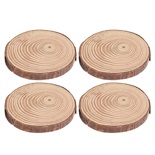 HURRISE Holzuntersetzer, 25 Stück Holz Mittelstücke für Tische Holzkreise für Handwerk mit Kiefernproduktmaterial für die Fotografie -Rahmen, Möbelgüter, DIY -Graffiti usw. (M) von HURRISE