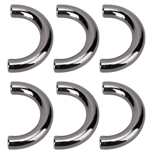 20 Set Handtaschenhängebrassende Verschlussbogenbrücke U Formbeutelverbinder Schließe, 19,5 X 14 Mm mit 5,5 Mm Schraube, Trendigen Umhängetaschen und Klauen, Zinklegierung und von HUSHUI