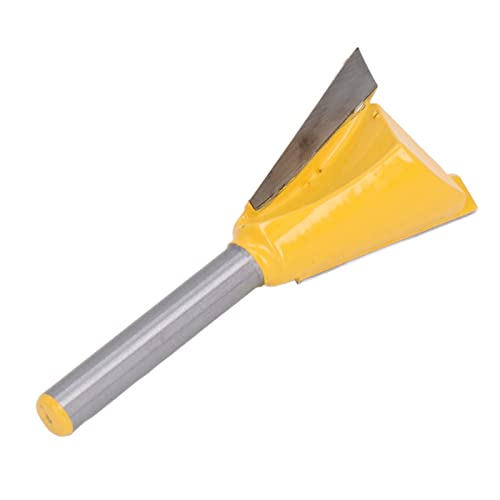 6mm 1/4in -Schwalbenschwanz -Router -Bit, Wolframstahl -Grillenschneider für Holzbearbeitung mit Wolframstahllegierung, PTFCE -Beschichtung, Verbesserter Effizienz (6*1) von HUSHUI