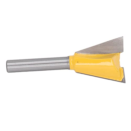 6mm 1/4in -Schwalbenschwanz -Router -Bit, Wolframstahl -Grillenschneider für Holzbearbeitung mit Wolframstahllegierung, PTFCE -Beschichtung, Verbesserter Effizienz (6*7/8)) von HUSHUI