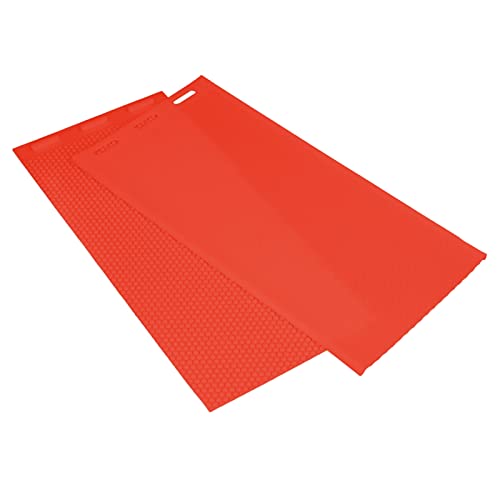 Bienenwachsblattform, 2pcs Silikon -Bienenstock -Presseform für Bienenzubehör, Weiches und Langlebiges Material, Einfach zu und Tragen 44x28 Cm, mit Silikonbienenwachsblech (Rot) von HUSHUI