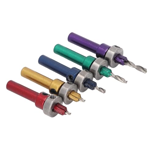 Countersink -Bohrer -Bit für Holzlegierungstahl, Genaue Bohrung mit Tiefenstopp, Holzbearbeitungsinstrument, Vielseitige Ergänzung zu Jedem Kit von HUSHUI