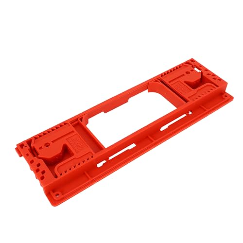 Einstellbare Kunststoffscharnier-Locator-Kit, Einbaukit des Türscharniers, Leichte Tragbare Installationsschütze mit Abnehmbaren Schiebemechanismen für 2-1/2 Bis 6-Zoll-Scharniere von HUSHUI
