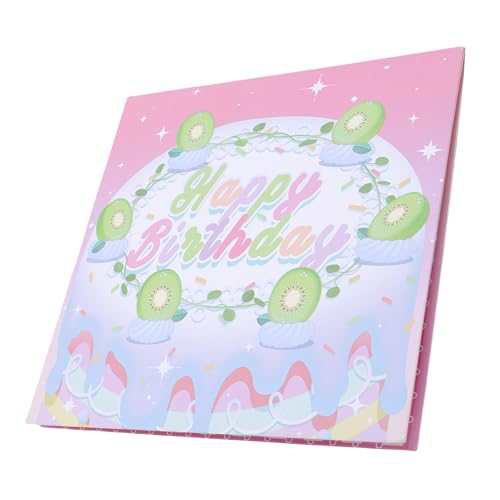 HUSHUI 3D-Pop-Up-Geburtstagskarte mit Musik, LED-Licht, Geburtstagstorte, Alles Gute Zum Geburtstag, Grußkarte für Frauen, Männer, Kinder, Ehefrau, Mutter, Ehemann (C) von HUSHUI