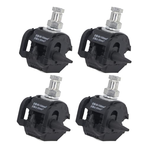 HUSHUI 5er-Pack Isolationsdurchdringungsverbinder 1KV, Hoch- und Niederspannungskabelverteiler, kein Abziehen Erforderlich, Klemme Haupt- und Abzweigleitungsanschluss (JJC-4) von HUSHUI