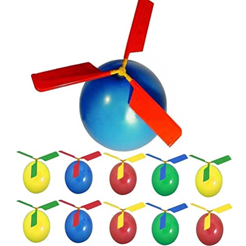 HUSHUI Ballon Hubschrauber Spielzeug, 10 Stück Ballon Hubschrauber Kinderspiele Strumpf Stuffer Party Favor Flying Toys Mädchen von HUSHUI