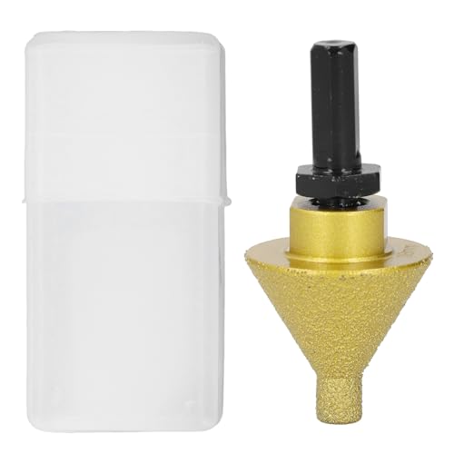 HUSHUI Diamant-Abschrägungs-Fasenbit, 38 Mm Durchmesser, Lochvergrößerungs-Trimm-Schleifbit mit M14-Adapterstange HUSHUI Diamant-Abschrägungs-Fasenbit, 38 Mm Durchmesser, Lochvergrößerungs-Trimm-Schleifbit mit M14-Adapterstange von HUSHUI