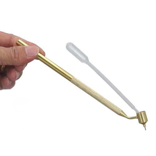 HUSHUI Fine Line Paint Pen Slanting Fluid Writer Details Malapplikator für die Reparatur von Rockchipkratzern mit Tropfen (0,5 mm) von HUSHUI