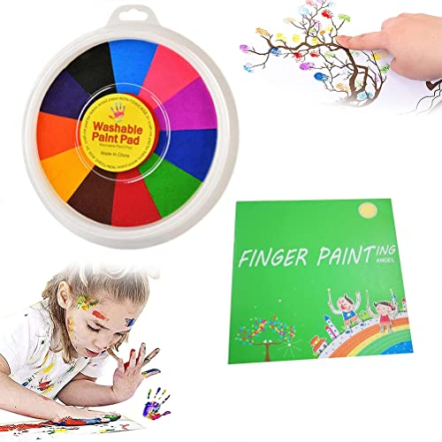 HUSHUI Fingerfarben für Kinder, lustiges Fingermalset für Kinder ungiftig abwaschbar Fingerfarbe Fingerzeichnung Spielzeug DIY Handwerk von HUSHUI