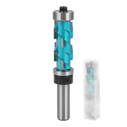 HUSHUI Flush Trim Router Bit 1/2 Zoll Schaft 43 Mm Schneidlänge 19 Mm Schneiddurchmesser Doppellager Spiralschneider von HUSHUI