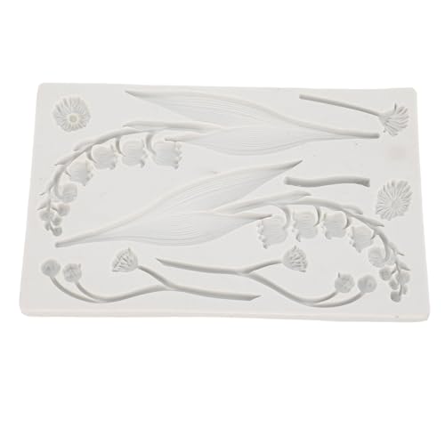 HUSHUI Maiglöckchen-Silikonform, Leicht zu Entformen, Blumenförmige Schokoladenkuchen-Dekorations-Fondantform, Ideal Zum Backen und Basteln HUSHUI Maiglöckchen-Silikonform, Leicht zu Entformen, Blumenförmige Schokoladenkuchen-Dekorations-Fondantform, Ideal Zum Backen und Basteln von HUSHUI