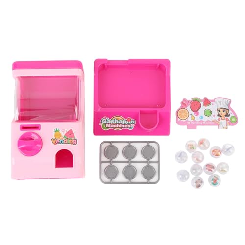 HUSHUI Miniaturkapselmaschinenkapsel -Verkaufsmaschinenspielzeug, Bildungsspielzeug für und Mädchen, die Koordination von Handaugen Verbessern (Rosa) von HUSHUI