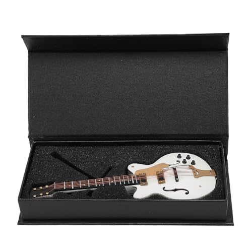 Hölzerne Miniaturgitarre, Exquisite Hohle Mini -Musikinstrumentenmodell für Kinderspielzeug -Dekoration mit Mini -Gitarrenfigur, Holz für Verlängertes Spiel von HUSHUI