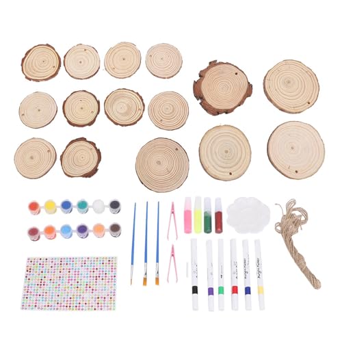 Holzmalerei Kit Glühen Im Dunklen DIY -Handwerks -Set für, und Mädchen über 3 Jahre Alt und Malt Bastelaktivitäten für und Mädchen über 3 Jahre Alt von HUSHUI