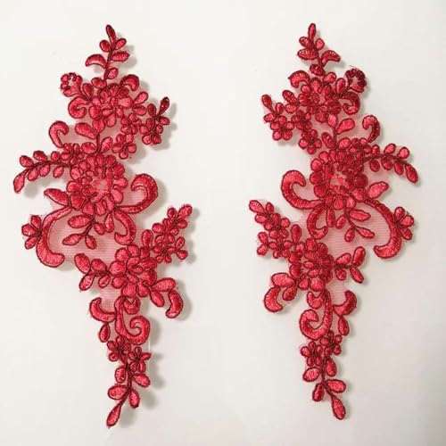 1 Paar Spitzenbestickte Blumenapplikationen, Kragenaufnäher, Hochzeit, Brautkleid, Kleidung, Kostüm, Dekoration, DIY, Basteln, Nähen 1 Paar Spitzenbestickte Blumenapplikationen, Kragenaufnäher, Hochzeit, Brautkleid, Kleidung, Kostüm, Dekoration, DIY, Basteln, Nähen von HUSPOO