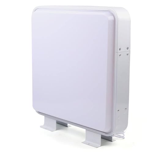 LED Leuchtkasten Doppelseitig 50x50cm, Premium Leuchtreklame 220V, IP44 Wasserdicht für Außenbereich, Wandmontage (Weiß) von HUSPOO