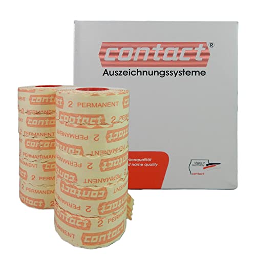 15.000 Contact Preisetiketten 26x12, weiss permanent, 10 Rollen a 1.500 Stück, Preisauszeichner Etiketten |HUTNER 15.000 Contact Preisetiketten 26x12, weiss permanent, 10 Rollen a 1.500 Stück, Preisauszeichner Etiketten |HUTNER von HUTNER