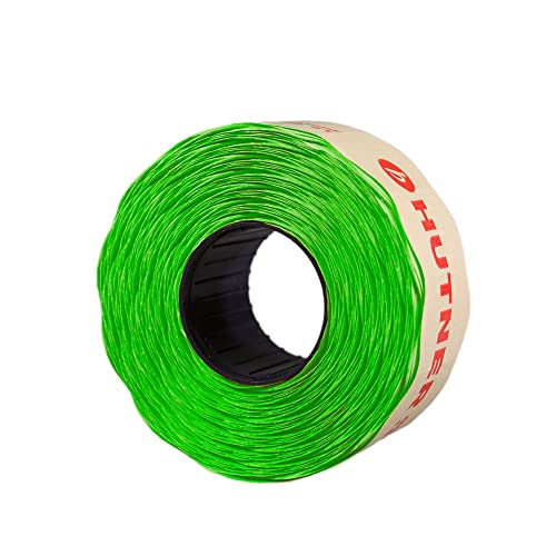 30 Rollen Preisetiketten 32x19 leucht-grün permanent | 30.000 Etiketten | Preisauszeichner Etiketten | Auszeichner Etiketten | HUTNER von HUTNER
