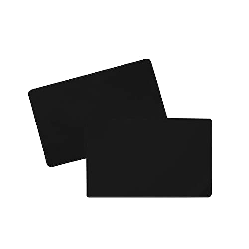 500 St. Preiskarten zum Beschriften, BÄCKER schwarz matt durchgefärbt - Plastikkarten 86x50x0,5 mm aus PVC, 50 mm hoch und 0,5 mm stark, blanko| HUTNER von HUTNER