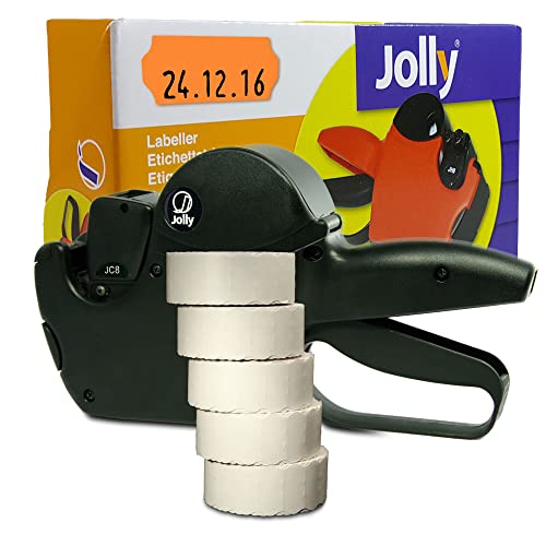 Preisauszeichner Set Jolly C8 inkl. 5 Rollen 26x12 Preisetiketten - leucht-orange permanent | MHD Datumsauszeichner | HUTNER Preisauszeichner Set Jolly C8 inkl. 5 Rollen 26x12 Preisetiketten - leucht-orange permanent | MHD Datumsauszeichner | HUTNER von HUTNER