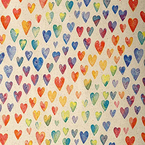 FSC große Rolle Geschenkpapier aus Graspapier Herzen bunt 50 cm x 200 m | 80 g/m² Secare Rolle | HUTNER FSC große Rolle Geschenkpapier aus Graspapier Herzen bunt 50 cm x 200 m | 80 g/m² Secare Rolle | HUTNER von HUTNER