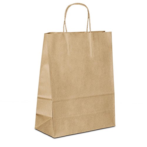 Papiertüten braun mit Kordel-Henkel I 100 Stk. 18+08x22cm I Papiertragetasche für Einzelhandel, Hochzeit, Geburtstag, TO-GO I Geschenktüten aus Kraftpapier I HUTNER Papiertüten braun mit Kordel-Henkel I 100 Stk. 18+08x22cm I Papiertragetasche für Einzelhandel, Hochzeit, Geburtstag, TO-GO I Geschenktüten aus Kraftpapier I HUTNER von HUTNER