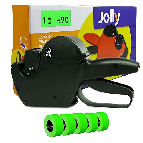 Preisauszeichner Set Jolly H6 inkl. 5 Rollen 21x12RE Preisetiketten - leucht-grün permanent | Auszeichner Jolly | HUTNER Preisauszeichner Set Jolly H6 inkl. 5 Rollen 21x12RE Preisetiketten - leucht-grün permanent | Auszeichner Jolly | HUTNER von HUTNER