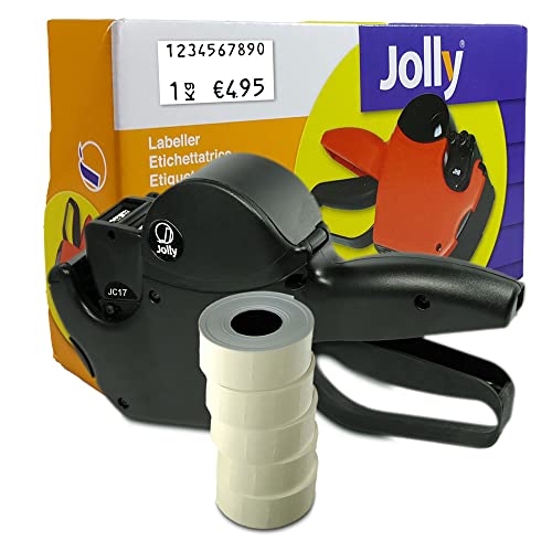 Preisauszeichner Set Jolly C17 inkl. 5 Rollen 26x16RE Preisetiketten - weiss ablösbar | MHD Datumsauszeichner | HUTNER Preisauszeichner Set Jolly C17 inkl. 5 Rollen 26x16RE Preisetiketten - weiss ablösbar | MHD Datumsauszeichner | HUTNER von HUTNER