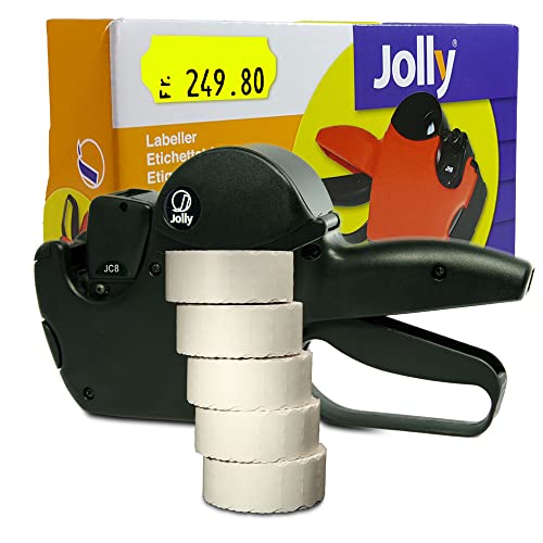 Preisauszeichner Set Jolly C8 inkl. 5 Rollen 26x12 Preisetiketten - leucht-gelb permanent | MHD Datumsauszeichner | HUTNER Preisauszeichner Set Jolly C8 inkl. 5 Rollen 26x12 Preisetiketten - leucht-gelb permanent | MHD Datumsauszeichner | HUTNER von HUTNER