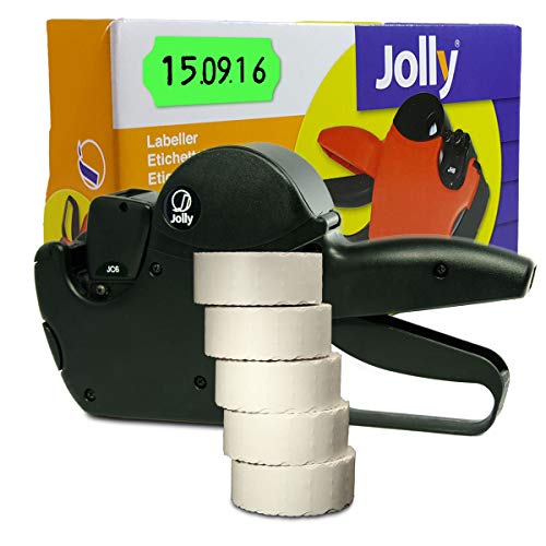Preisauszeichner Set Jolly C6 inkl. 5 Rollen 26x12 Preisetiketten - leucht-grün permanent | Auszeichner Jolly | HUTNER von HUTNER