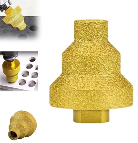 HUTRADE Effektiver Diamantkernbohrer, Fliesenreibbohrer, Metallsägen-Set, 20–35–50 mm Loch, konische Bohrer, konischer Diamantbohrer, for Porzellan, Fliesen, Beton(M10) von HUTRADE