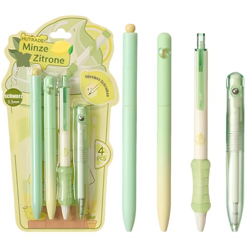HUTRADE Hochwertige Kugelschreiber 4er-Pack, Niedlicher Duft-Gelstift, Schreibwaren ästhetisch frisches Mädchen, schnell trocknende schwarze Tinte glattes Schreiben geeignet für Büro, Schule, Heimgebr HUTRADE Hochwertige Kugelschreiber 4er-Pack, Niedlicher Duft-Gelstift, Schreibwaren ästhetisch frisches Mädchen, schnell trocknende schwarze Tinte glattes Schreiben geeignet für Büro, Schule, Heimgebr von HUTRADE