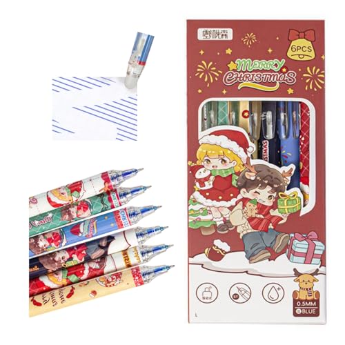HUTRADE Radierbarer Kugelschreiber, 6 Stück Radierbare Stifte, Weihnachten Stifte Löschbares, Special löschbare Tintenstifte, Erasable Pen, Stifte Radierbar, Weihnachten, Schulsachen für Kinder HUTRADE Radierbarer Kugelschreiber, 6 Stück Radierbare Stifte, Weihnachten Stifte Löschbares, Special löschbare Tintenstifte, Erasable Pen, Stifte Radierbar, Weihnachten, Schulsachen für Kinder von HUTRADE