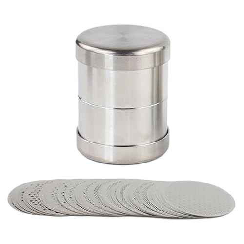 HUVIOVED 48/65/80 Mm Schmuckwerkzeug-Set, Messwerkzeug, Professionelles Diamantsortiersieb Für Edelsteine ​​Und Perlen, 65-Teilig,80mm von HUVIOVED