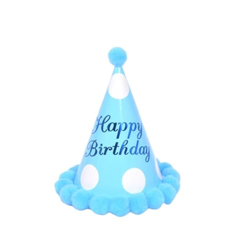 10 Pcs Party Supplies Geburtstag Hüte Papier Kinder Geburtstag Party Hüte Dekoration Party Hüte Für Geburtstag(Blue) von HUWOYG