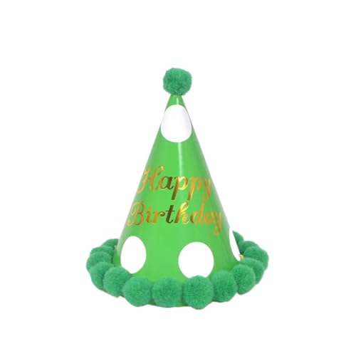 10 Pcs Party Supplies Geburtstag Hüte Papier Kinder Geburtstag Party Hüte Dekoration Party Hüte Für Geburtstag(Green) von HUWOYG