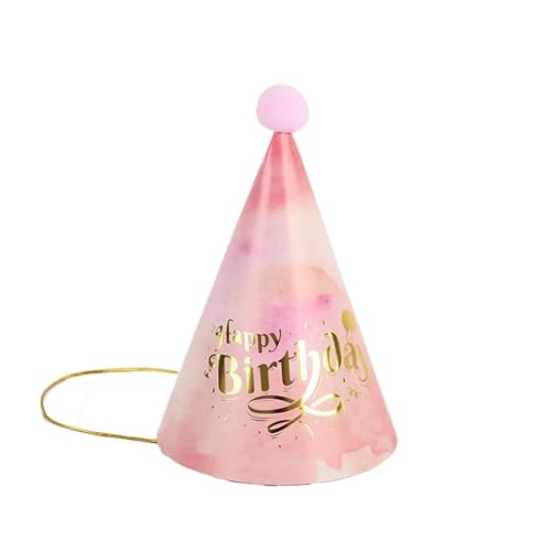 20PCS Papier Kegel Geburtstag Hüte Kleid Up Mädchen Jungen Geburtstag Party Hut Party Dekorationen Erwachsene Kinder Für Geburtstag(Color 2) von HUWOYG