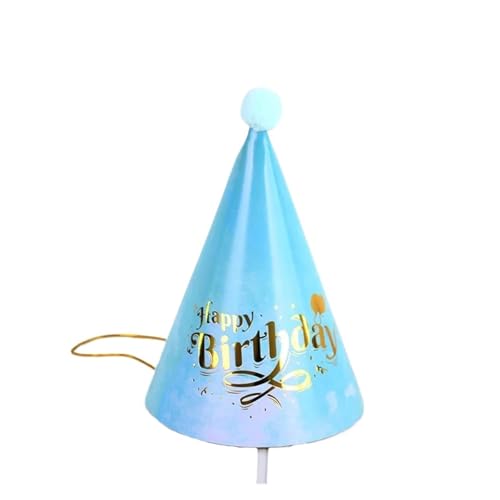 20PCS Papier Kegel Geburtstag Hüte Kleid Up Mädchen Jungen Geburtstag Party Hut Party Dekorationen Erwachsene Kinder Für Geburtstag(Color 3) von HUWOYG