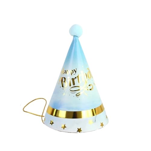 20PCS Papier Kegel Geburtstag Hüte Kleid Up Mädchen Jungen Geburtstag Party Hut Party Dekorationen Erwachsene Kinder Für Geburtstag(Color 4) von HUWOYG