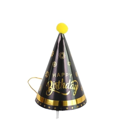 20PCS Papier Kegel Geburtstag Hüte Kleid Up Mädchen Jungen Geburtstag Party Hut Party Dekorationen Erwachsene Kinder Für Geburtstag(Color 6) von HUWOYG