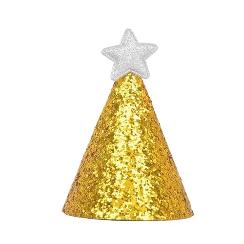 8 Pcs Glücklich Geburtstag Party Hüte Decor Cap Geburtstag Nette Hut Stern Tuch Hut Kinder Junge Mädchen Haar Zubehör Für Geburtstag(Silver) von HUWOYG