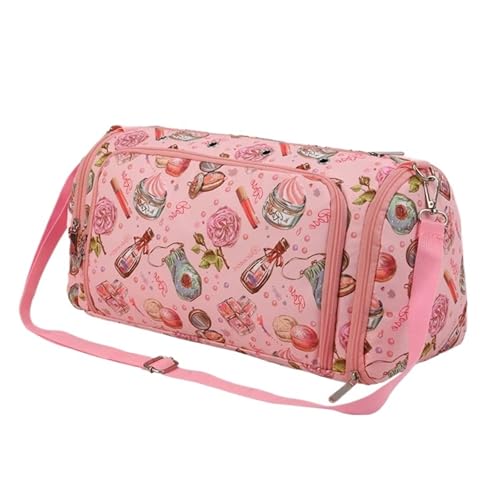 Garnsack Häkeln Lagerung Tasche Große Kapazität Garn Lagerung Tasche wasserdichte Reise Lagerung Tasche Stricken Tote Tasche for Nähen Werkzeuge Für Garne(Pink) von HUWOYG