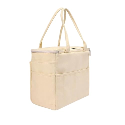 HUWOYG Garnsack Häkeltaschen-Organizer, Häkel-Organizer, Garn-Tasche, Garn-Organizer, Garn-Tasche, große Kapazität, Häkeltasche for Häkelzubehör Für Garne(Brown) von HUWOYG