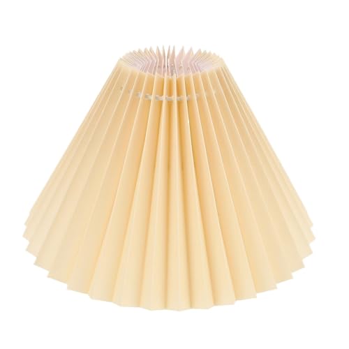 HUWOYG Lampenschirm 2 Stück Abdeckung der Lampe, Lampenschirm, Lampenschirm, Ersatz-Lichttischschirme, Stoff-Lichtabdeckung(Beige) von HUWOYG