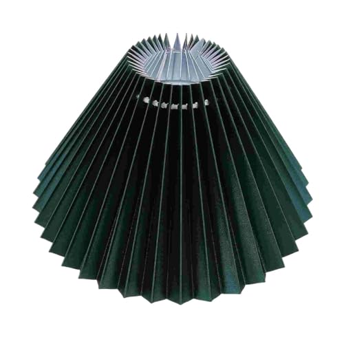 HUWOYG Lampenschirm 2 Stück Abdeckung der Lampe, Lampenschirm, Lampenschirm, Ersatz-Lichttischschirme, Stoff-Lichtabdeckung(Dark Green) von HUWOYG